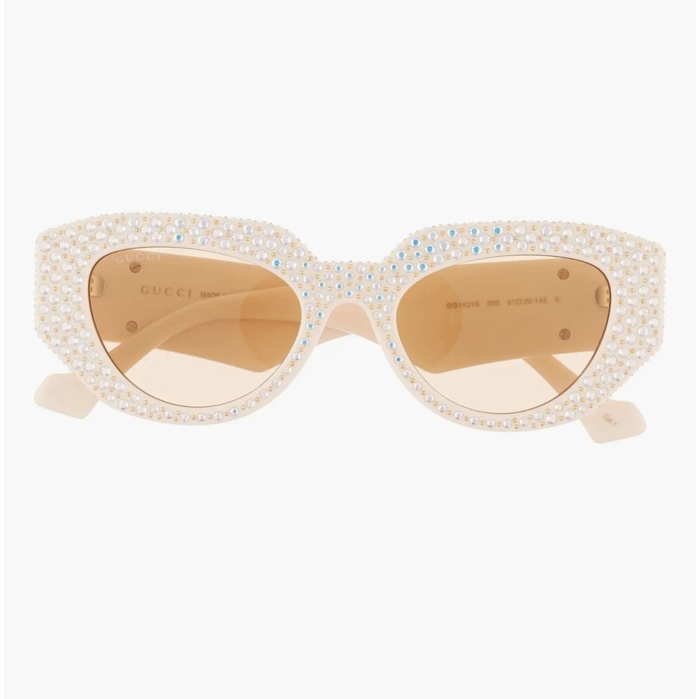 Gucci New Classy Special Edition 51mm Pavé l Diamond Rectangular Sunglasses - Picture 4 of 10